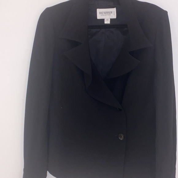 Holt Renfrew Collection buttoned down blazer with belt loops Size 8 - Picture 2 of 13